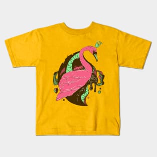 Pink Mint Swan Queen Kids T-Shirt